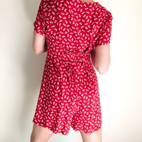 Vintage 90’s cherry red print romper - Picture 5 of 16